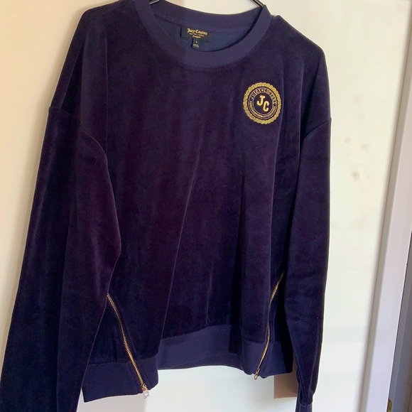 Juicy Couture Tops - 🆕Juicy Couture Velvet Zipper Sweatshirt